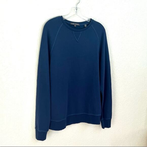 NWOT Men’s Slate & Stone Blue Crew Neck Washed Pullover Sweatshirt – Med - Picture 3 of 8